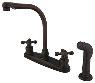 Kingston Brass Centerset Kitchen Faucet, Oil Rubbed Bronze