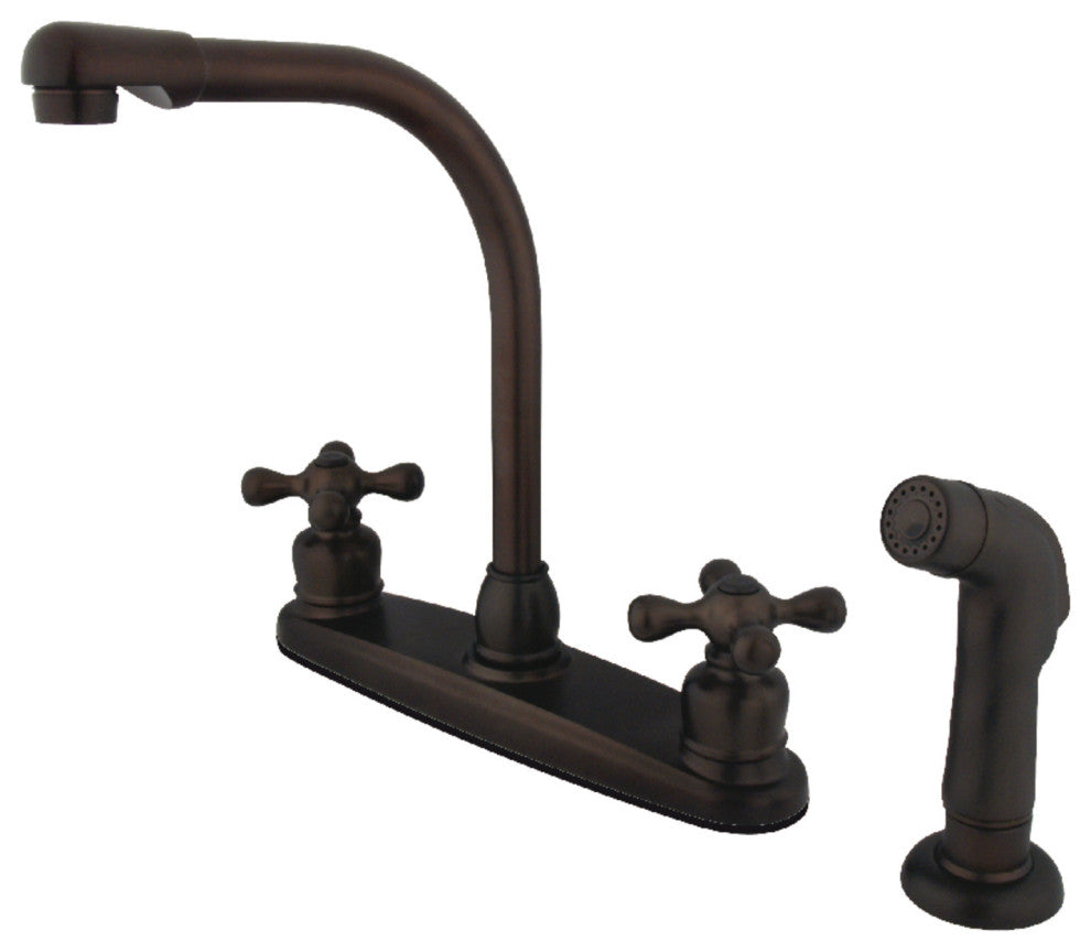 Kingston Brass Centerset Kitchen Faucet, Oil Rubbed Bronze