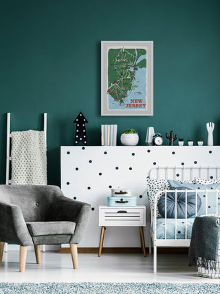 "New Jersey Spots" Framed Painting Print, 20x30