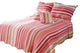 Sunrise Stripe Reversible Quilt Set, Red and Multicolor, Queen