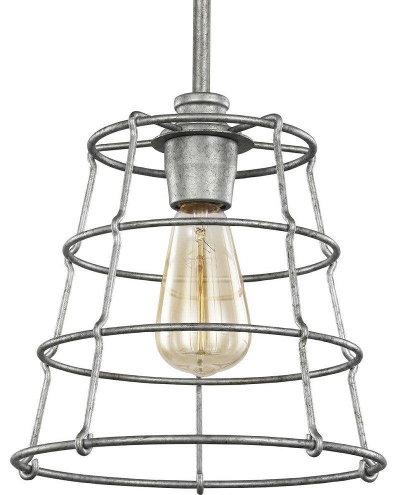 Progress Lighting P500281 Chambers 10"W Pendant - Galvanized Finish