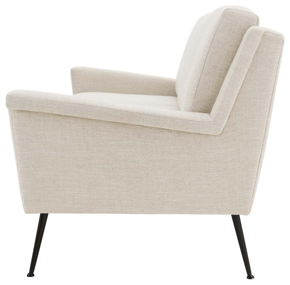 Sofa, Fabric, Black Beige, Modern, Living Lounge Room Hotel Lobby Hospitality