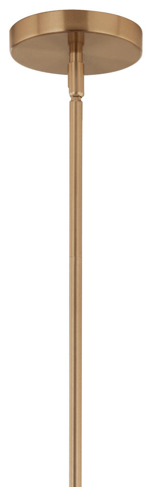 Silvarious 16.5" 3 Light Convertible Pendant, Champagne Bronze, Clear Glass