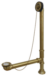 Kingston Brass Clawfoot Tub Drain, Brushed Brass