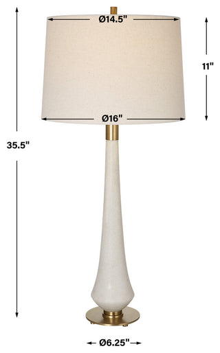 Uttermost Marille Ivory Stone Table Lamp