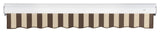 Awntech 10'x8' Full Cassette Left Motor Acrylic Retractable Awning, Brown/Tan