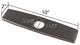 Luxier Kitchen Faucet Single-Hole Deck Plate, 10", Oil Rubbed Bronze