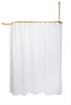 Utopia Alley Rustproof Aluminum Hoop Shower Rod With Ceiling Support for Clawfoo
