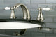 Kingston Brass Widespread Bathroom Faucet With Retail Pop-Up, Brushed Nickel