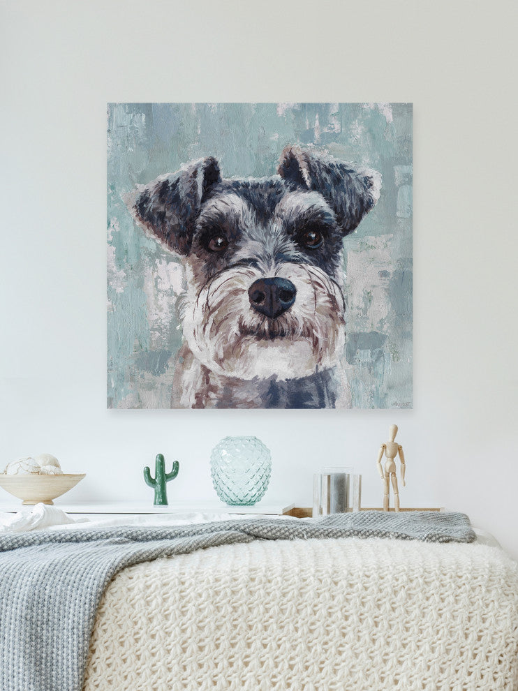 "Champ Is Excited" Painting Print on Wrapped Canvas, 40x40