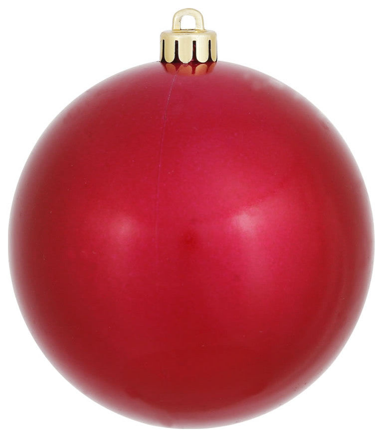 Vickerman N591019Dcv 4" Wine Candy Ball Ornament, 6 Per Bag