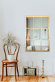 Decorative Window Mirror 36x28", Gold