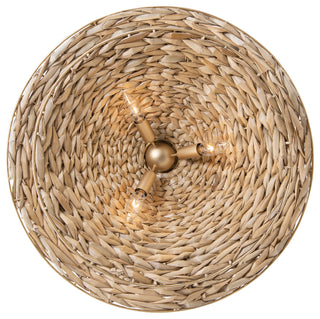 Varaluz 502P09 Hilton Head 9 Light 26"W Pendant - French Gold / Natural