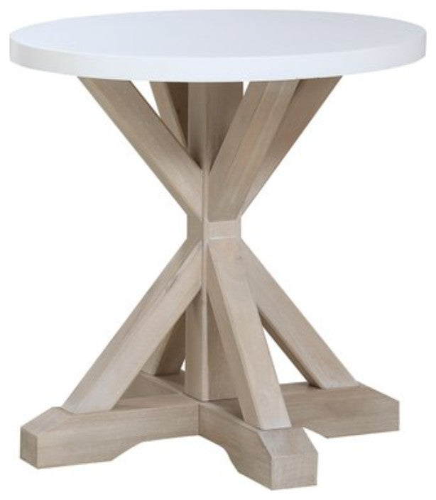 Boca Grande Round Bedside Table