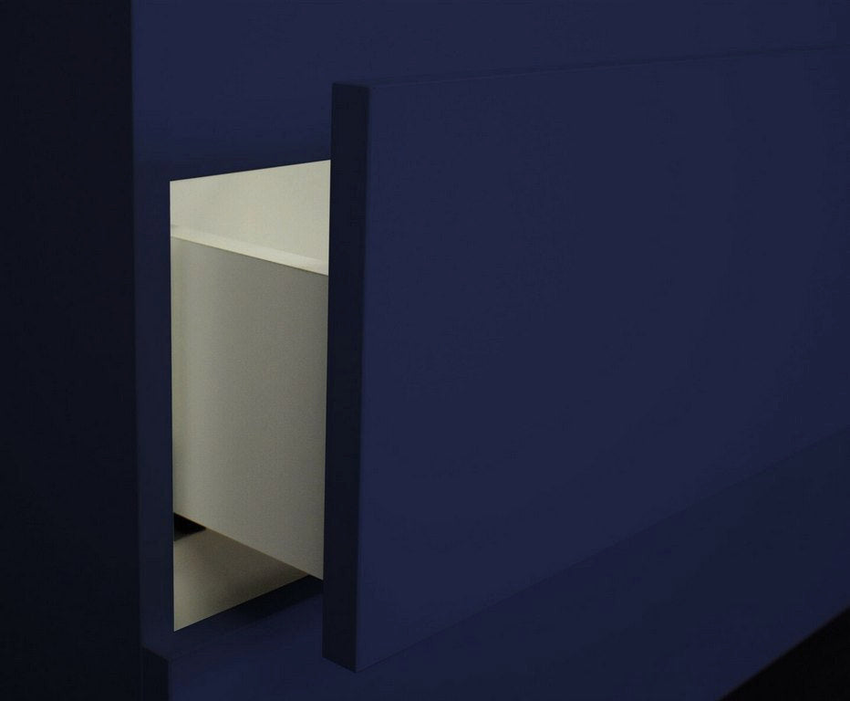 Salt 18Dx48" Floating Bathroom Vanity, Navy, Cabinet Only