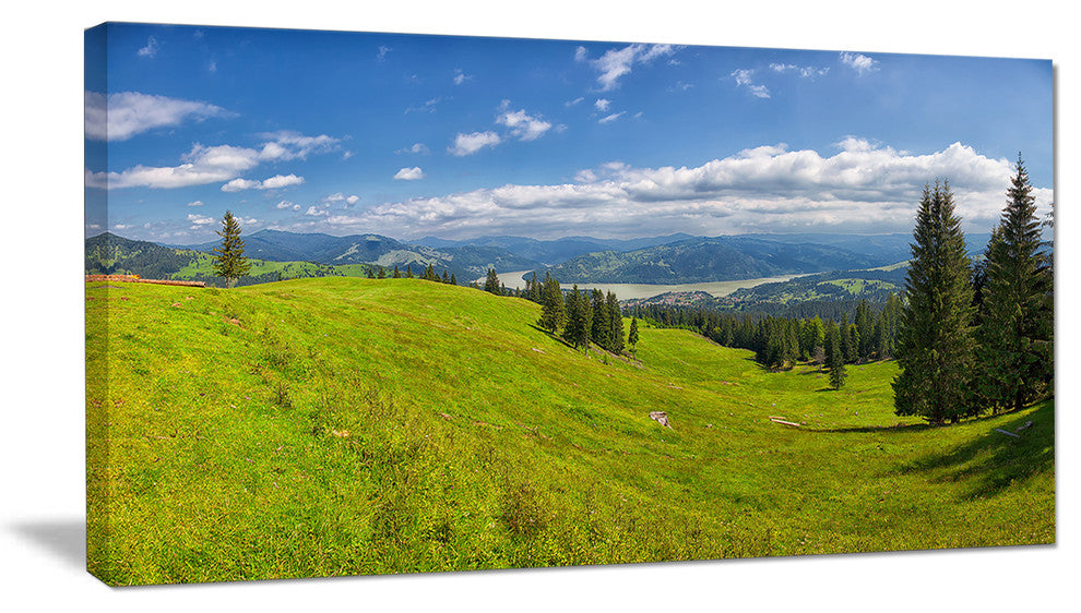 Summer in Ceahlau Mountains, Landscape Canvas Art Print, 40x20