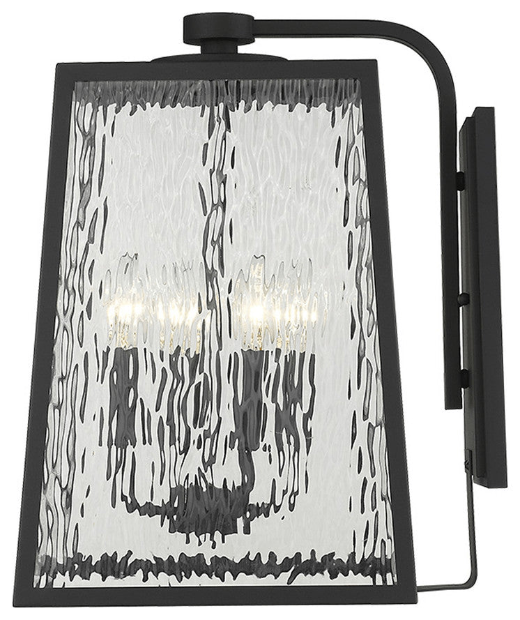 Hirche 4-Light Matte Black Wall Light