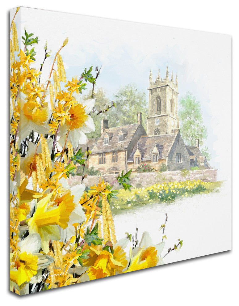 The Macneil Studio 'Easter Scene' Canvas Art, 18"x18"