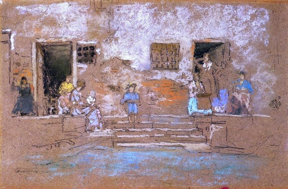 James McNeill Whistler The Steps Wall Decal