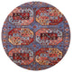 Ahgly Company Indoor Round Mid-Century Modern Area Rugs, 3' Round