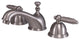 Kingston Brass Widespread Bathroom Faucet With Brass Pop-Up, Brushed Nickel