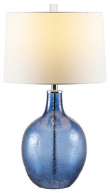 Safavieh Nadine Glass Table Lamp Blue