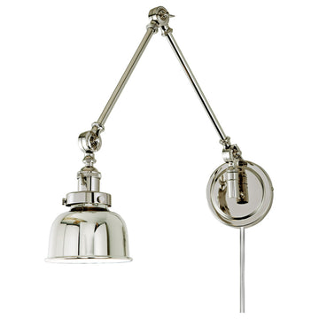 Soho 1 Light Triple Swivel M2 Wall Sconce, Polished Nickel