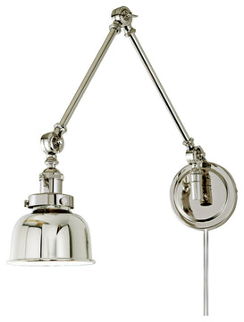 Soho 1 Light Triple Swivel M2 Wall Sconce, Polished Nickel