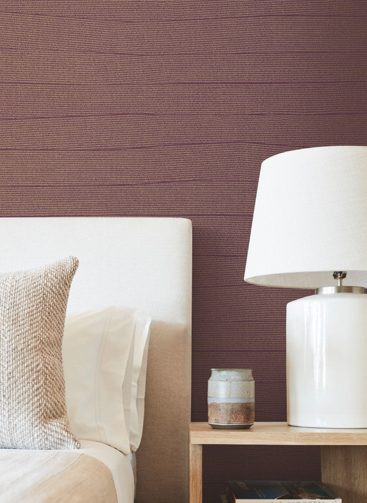 Mulberry Natural Grid Wallpaper