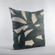 Plutus Green Palm Floral Luxury Throw Pillow, 26"x26"