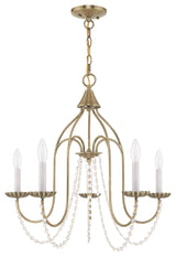 Livex Lighting Antique Brass 5-Light Chandelier