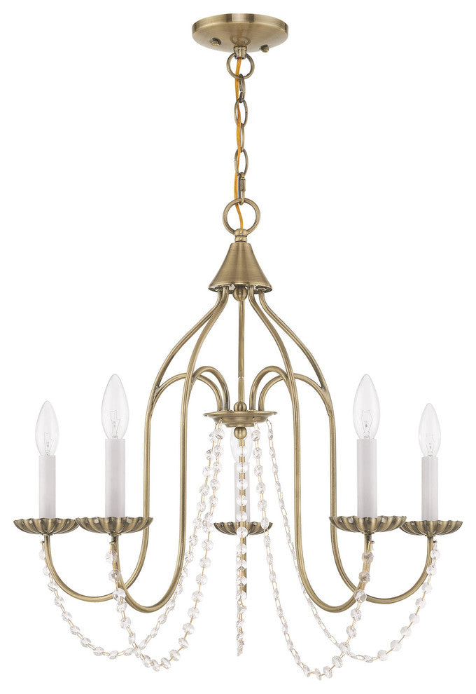 Livex Lighting Antique Brass 5-Light Chandelier