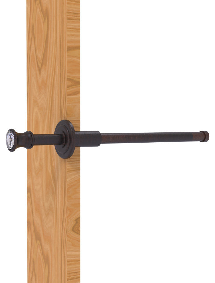Carolina Crystal Retractable Pullout Garment Rod, Venetian Bronze