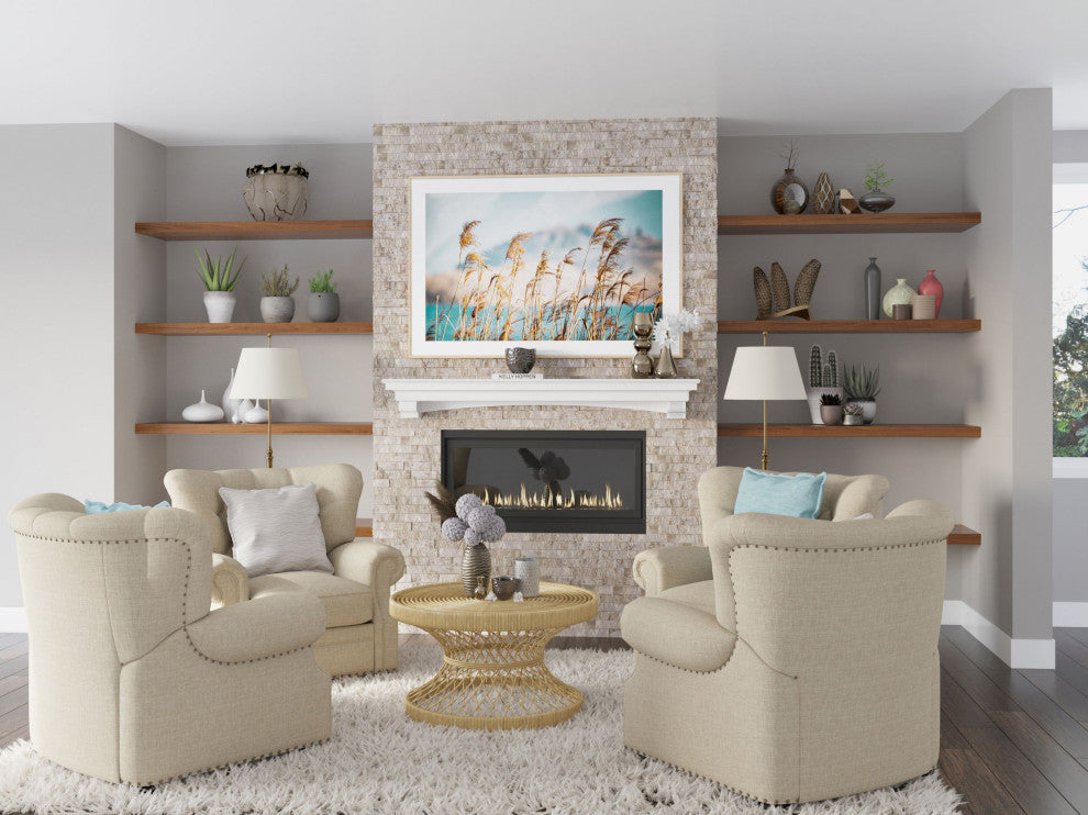 French Corbel Mantel, White, 72"