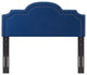 Headboard, Nailhead, Twin Size, Blue Navy, Velvet, Modern, Mid Century Guest