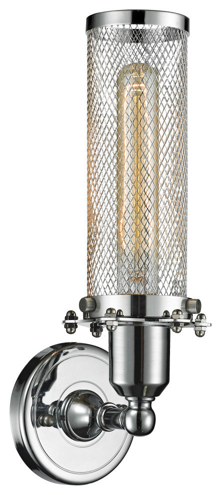 Quincy Hall 1-Light Sconce, Polished Chrome, Polished Chrome