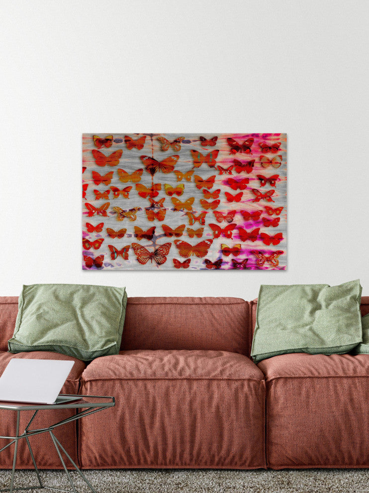 "Moths" Print on Canvas, 45"x30"