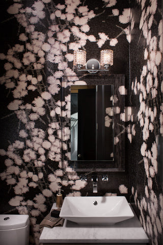 Hinkley Elle Small Two Light Vanity, Chrome