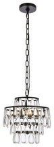 Elegant Lighting Mila 3-Light Pendant Black