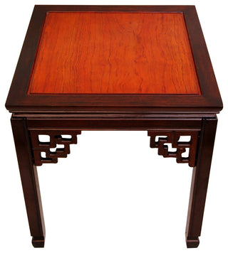 Rosewood Square Ming Table, Two-tone
