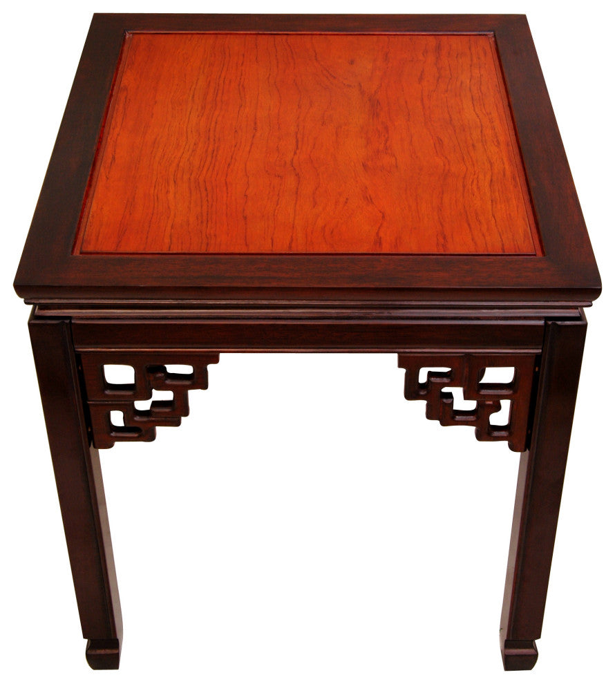Rosewood Square Ming Table, Two-tone