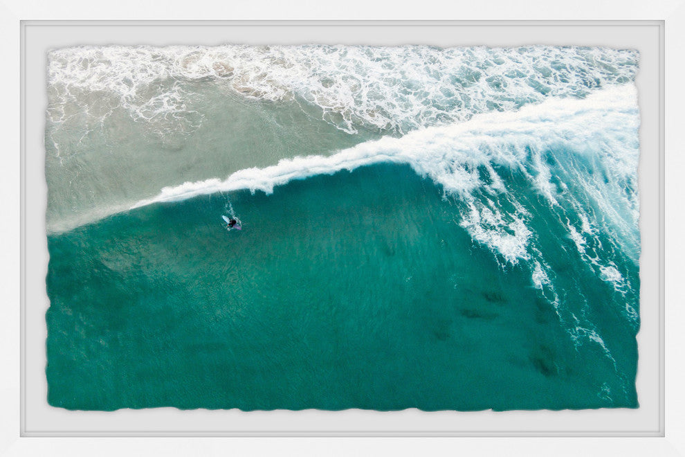 "Riding the Wave" Framed Painting Print, 18"x12"