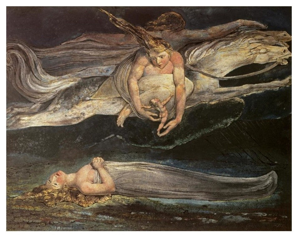 "Divine Comedy: Pity 19th C." Digital Paper Print by William Blake, 24"x19"