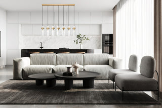 Z-Lite 7002P5-7L Fontaine 7 Light 57"W Linear Chandelier - Matte Black