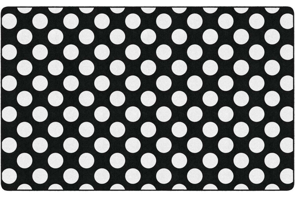 Flagship Carpets CA1999-44SG Simply Stylish Black/White Polka Dot