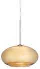 Brio 1 Light Pendant Lighting, Bronze