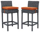 Canvas Tuscan Summon 2-Piece Outdoor Patio Sunbrella Pub Set