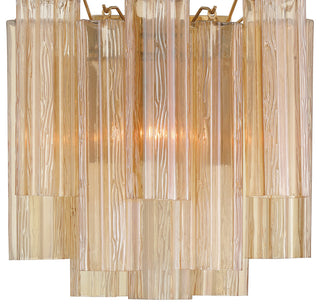 Crystorama Lighting Group ADD-303-AM Addis 2 Light 15" Tall Wall - Aged Brass