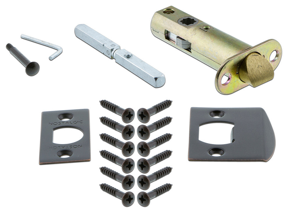 Meadows Plate Privacy Waldorf Knob, Timeless Bronze