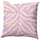 Animal Stripe Decorative Throw Pillow, Lilac, 20"x20"